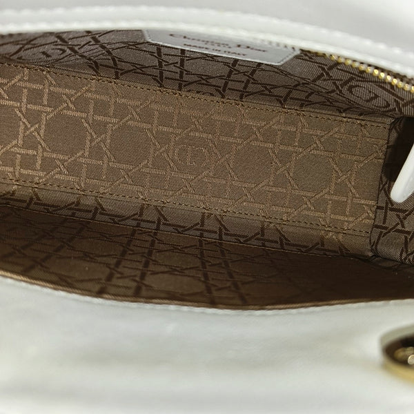 Lady Dior Small Cannage Lambskin White
