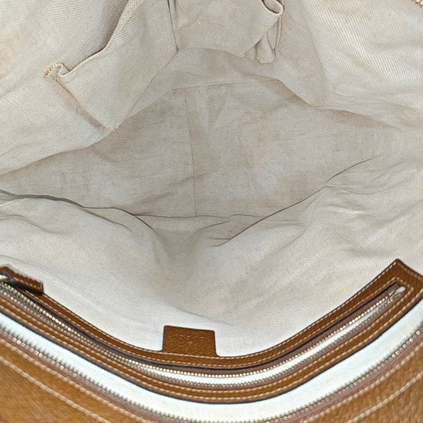 Bree Medium Monogram Canvas Beige