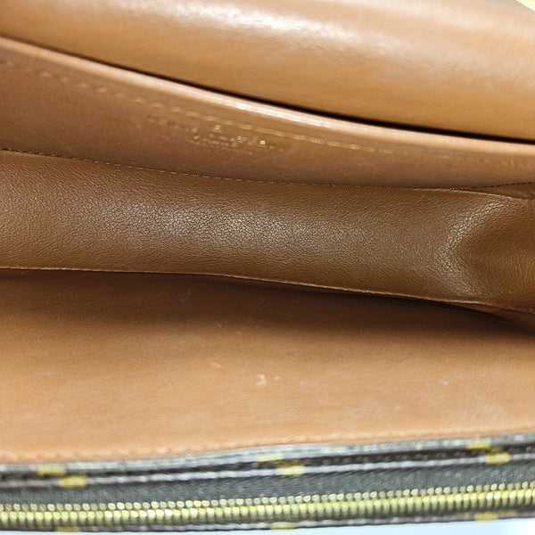 MARCEAU Monogram Coated Canvas Brown