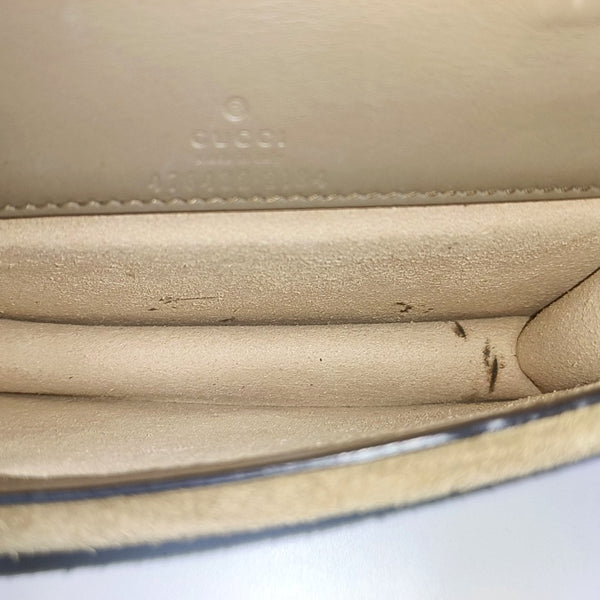 Dionysus Super Mini Monogram Coated Canvas Beige