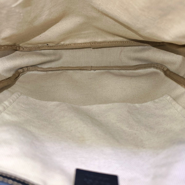 Monogram Coated Canvas Shoulder Bag Blue