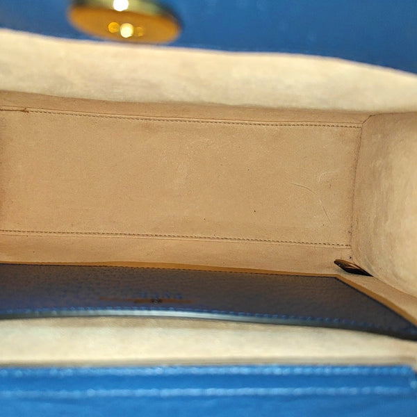 Authenticated pre-owned Diana Small Calfskin Blue - Tote Bag at Looply