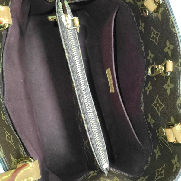 MONTAIGNE GM Monogram Coated Canvas Brown