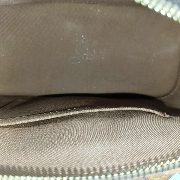 ALMA BB Monogram Coated Canvas Brown