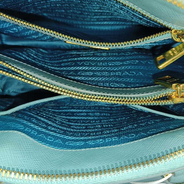 Authenticated pre-owned Promenade Saffiano Calfskin Blue - Shoulder Bag at Looply