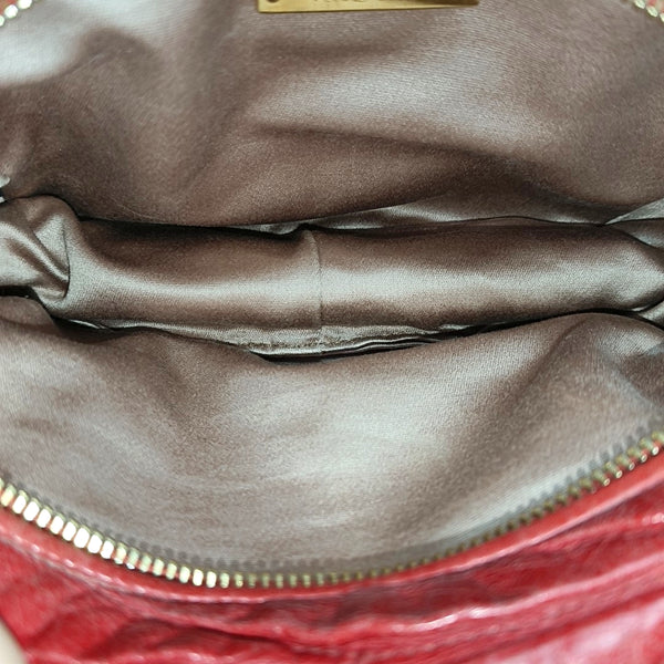 Matelassé Quilted Lambskin Red
