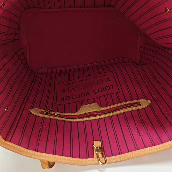 Authenticated pre-owned NEVERFULL MM Monogram Coated Canvas Brown - Tote Bag at Looply