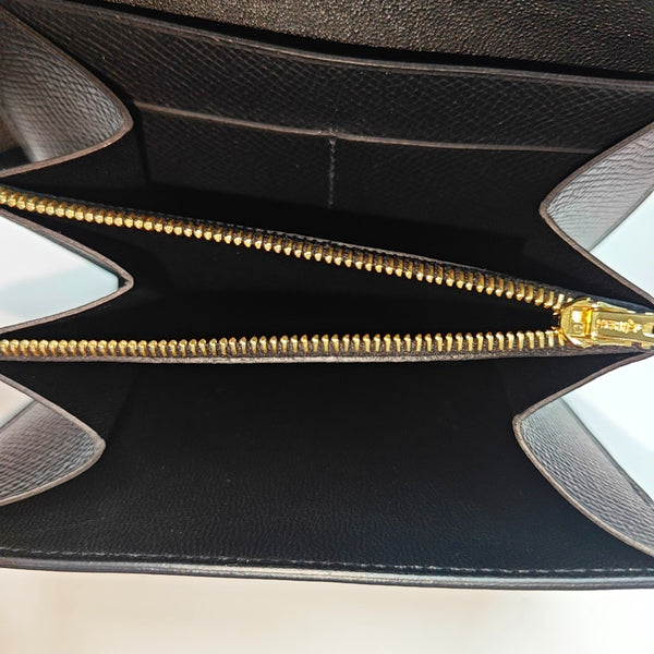 Constance Epsom Black Wallet