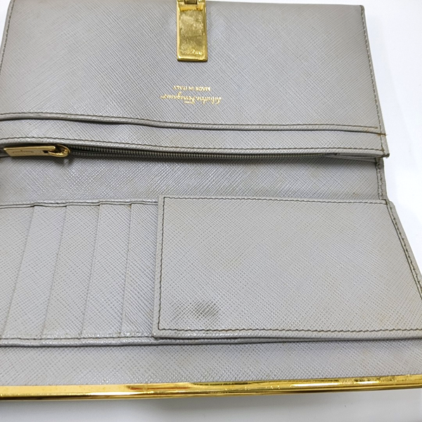 Authenticated pre-owned Gancini Calfskin Blue Wallet - Wallet at Looply