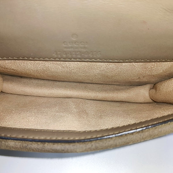 Dionysus Super Mini Monogram Coated Canvas Beige