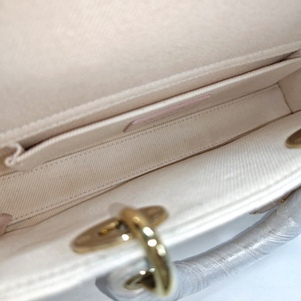 Lady D-Joy Small Cannage Canvas Pink