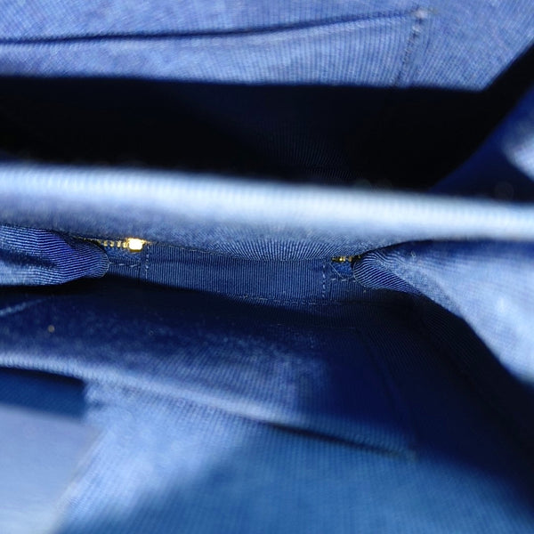 Quilted Grained Calfskin Blue