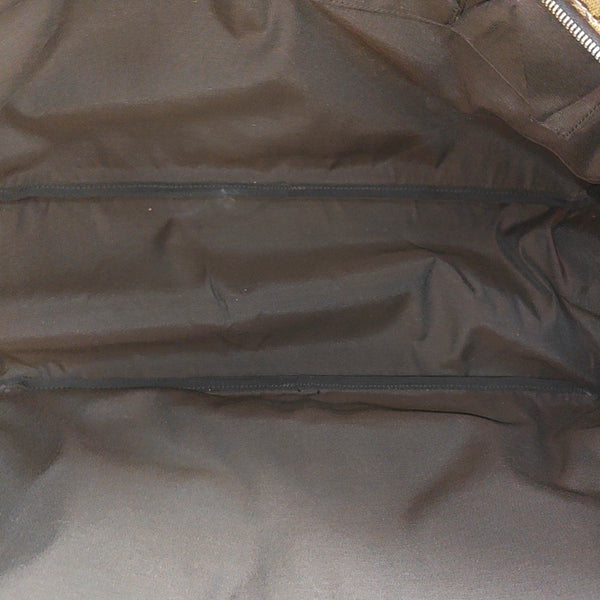 Monogram Coated Canvas Top Handle Bag Brown
