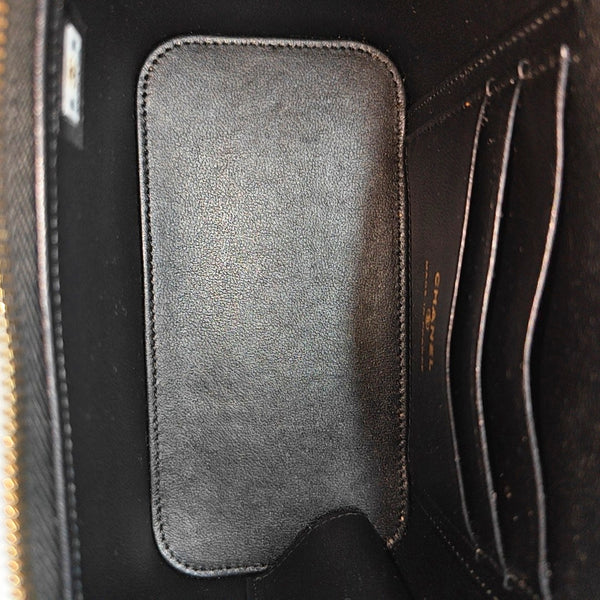Quilted Lambskin Shoulder Bag Black