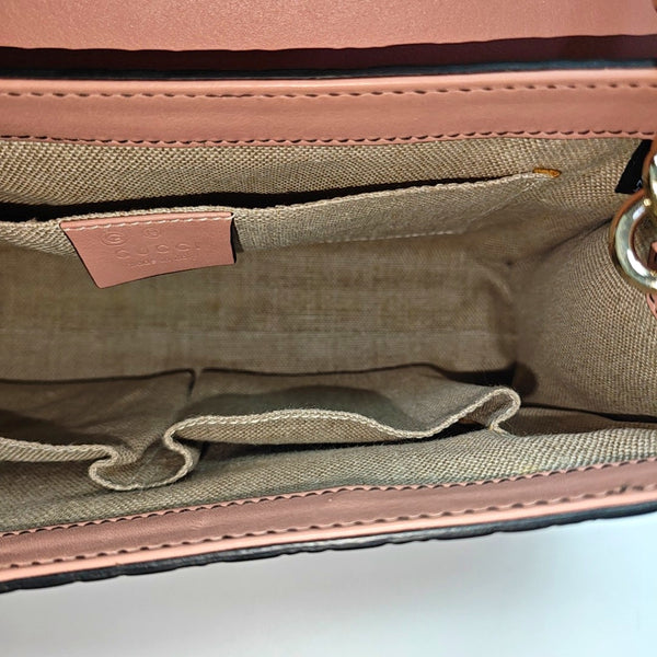 Emily Chain Monogram Calfskin Pink