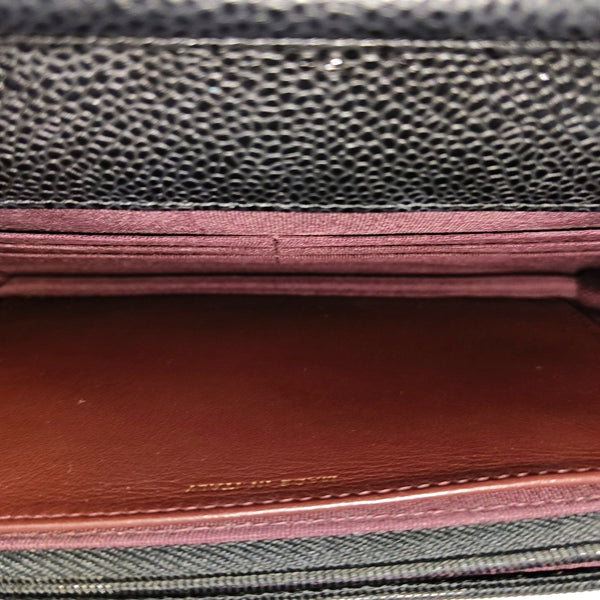 WOC Quilted Grained Calfskin Black
