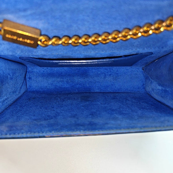 Authenticated pre-owned KATE Mini Calfskin Blue - Shoulder Bag at Looply