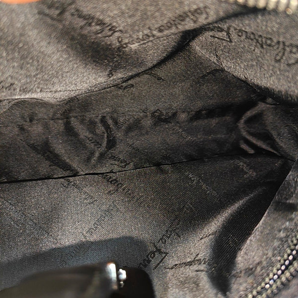 Nylon Top Handle Bag Black