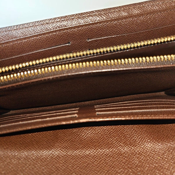 SISTINA Damier Ebene Coated Canvas Brown Wallet