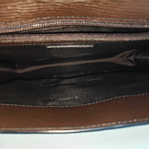Calfskin Clutch Brown