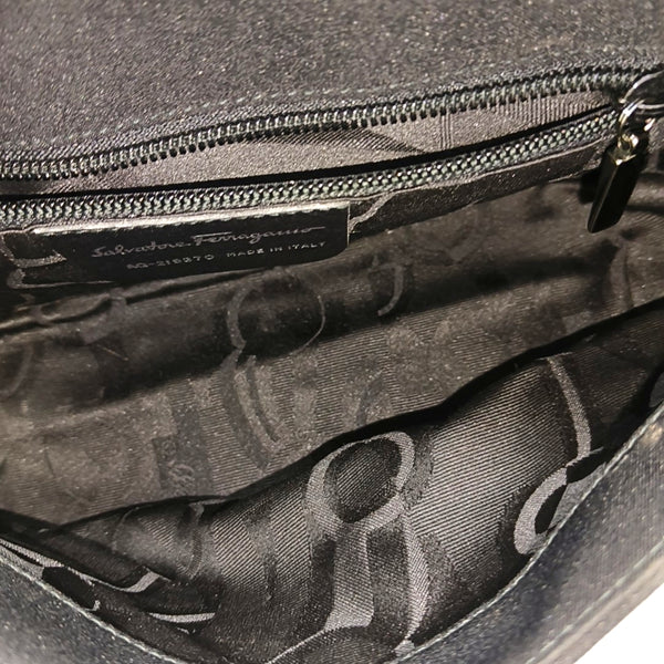 Fabric Shoulder Bag Black