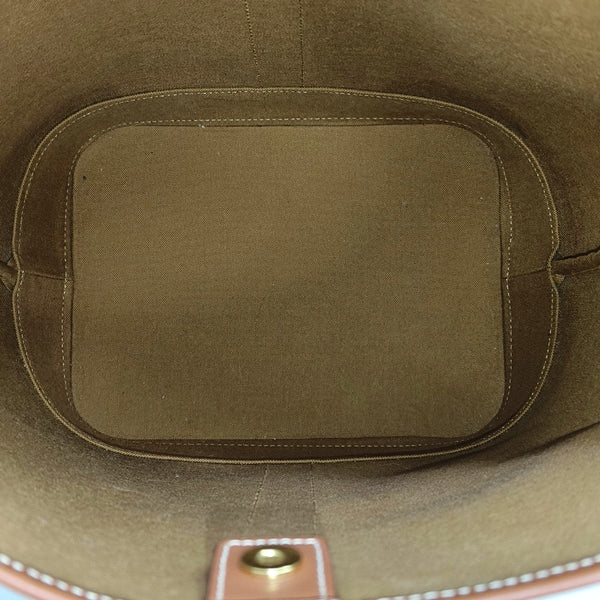 Authenticated pre-owned TRIOMPHE CANVAS Medium Coated Canvas Yellow - Bucket Bag at Looply