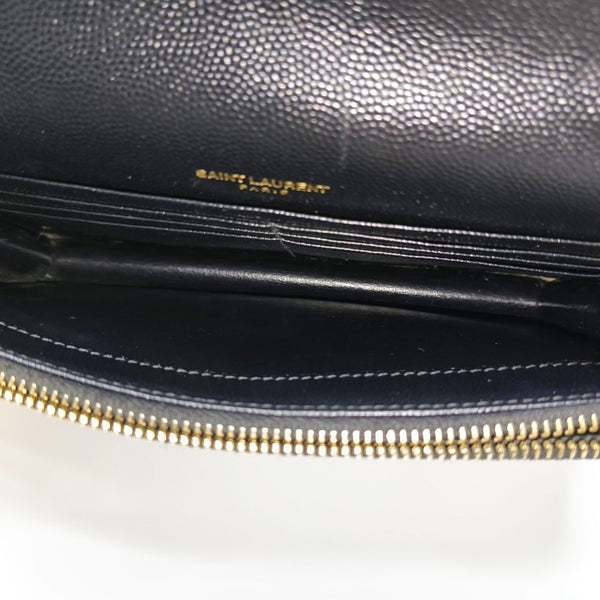 MONOGRAM WOC Chevron Calfskin Black