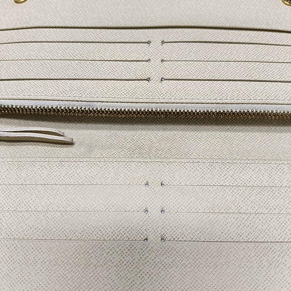 INSOLITE Damier Azur Coated Canvas White Wallet
