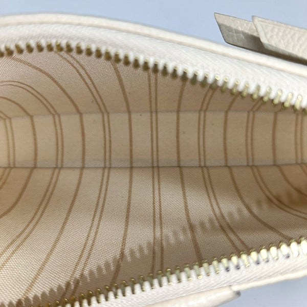 EASY POUCH ON STRAP Calfskin Beige