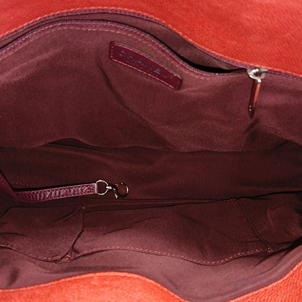 Quilted Grained Calfskin Red