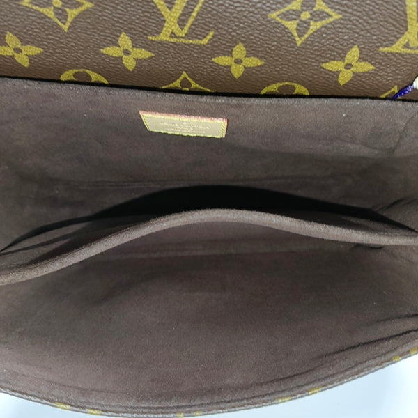 MÉTIS MM Monogram Coated Canvas Brown