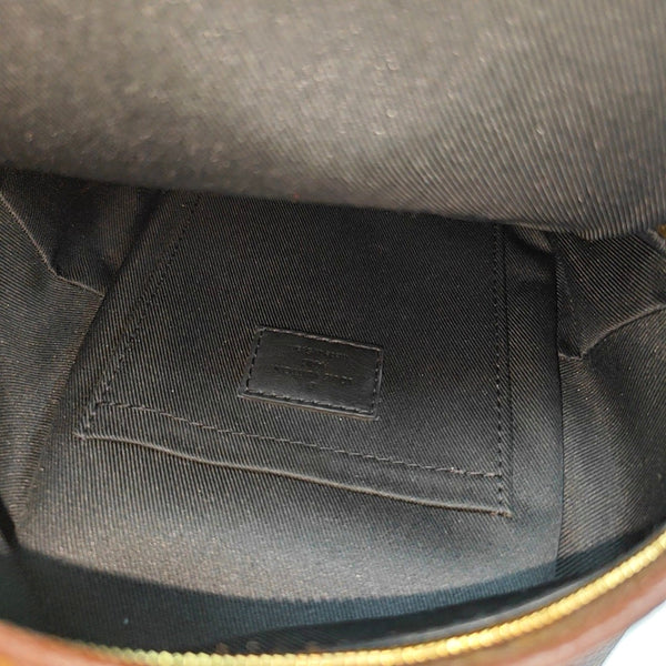 Authenticated pre-owned PALM SPRINGS Mini Monogram Coated Canvas Brown - Backpack at Looply