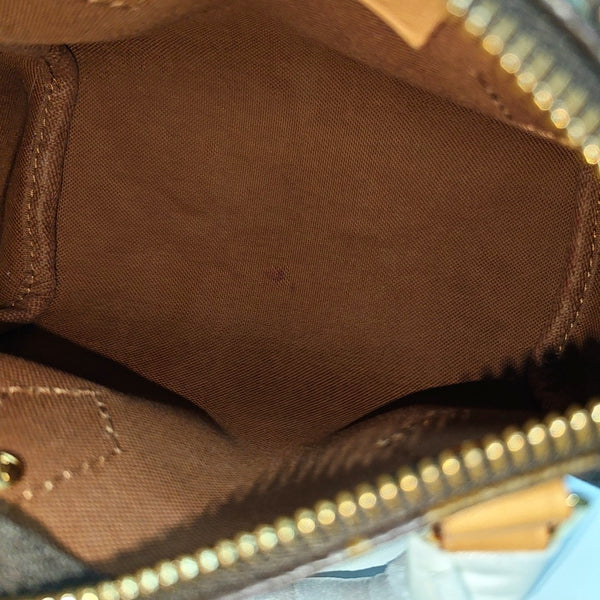 SPEEDY Nano Monogram Coated Canvas Brown