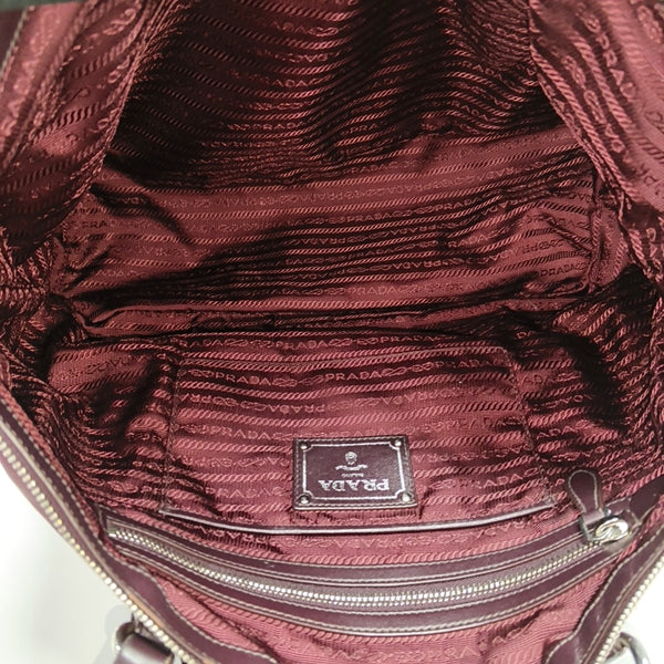 Nylon Tote Bag Red