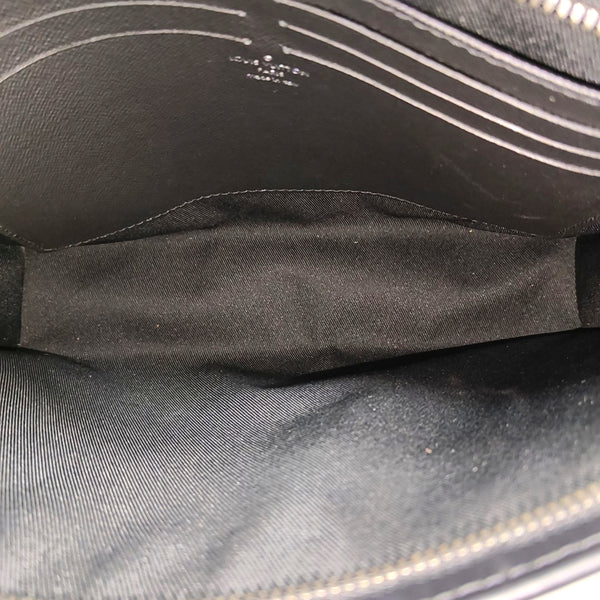 Pochette Voyag MM Monogram Coated Canvas Black