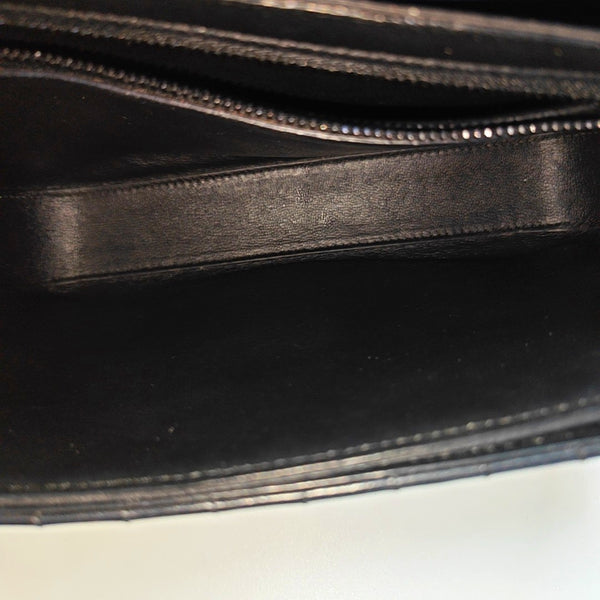 C Medium Quilted Calfskin Black