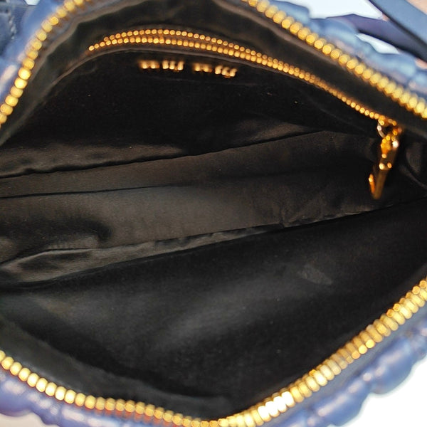 Matelassé Quilted Lambskin Blue