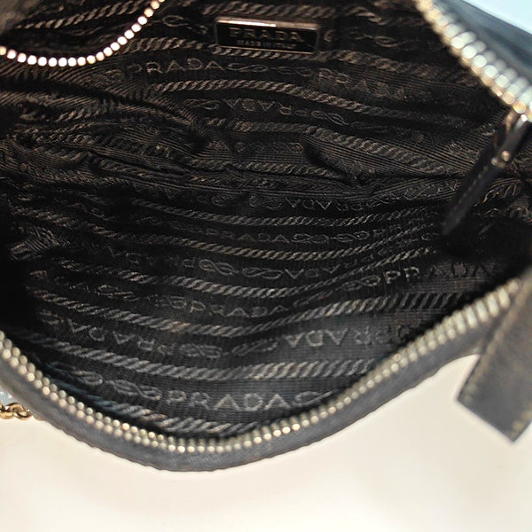 Nylon Shoulder Bag Black