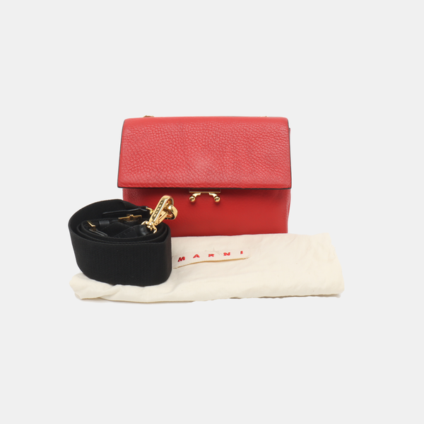 Calfskin Crossbody Bag Red