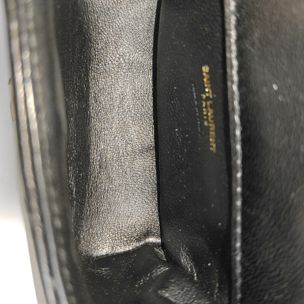 LOULOU Chevron Lambskin Black