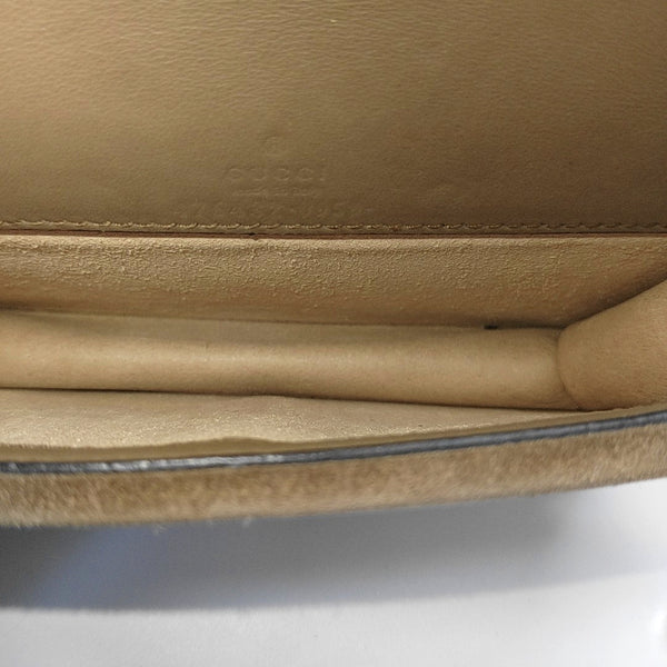 Dionysus Super Mini Monogram Coated Canvas Beige