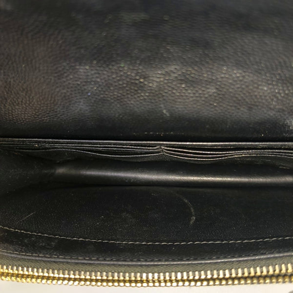 MONOGRAM WOC Chevron Calfskin Black
