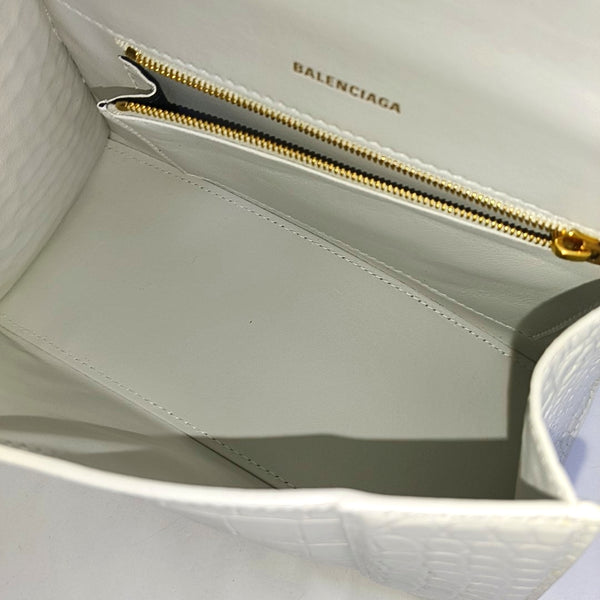 Hourglass S Calfskin White