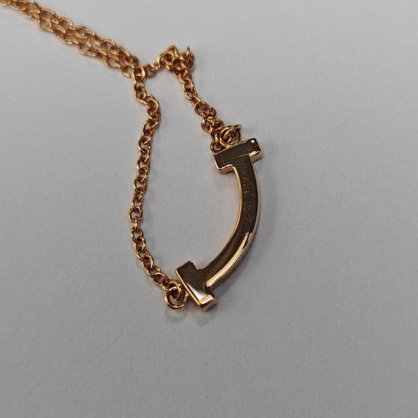 Tiffany T 18k Rose Gold Necklace