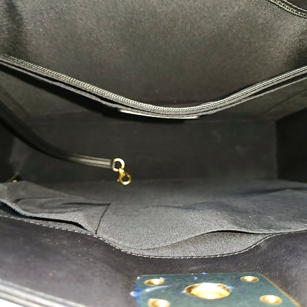 Quilted Calfskin Shoulder Bag Black