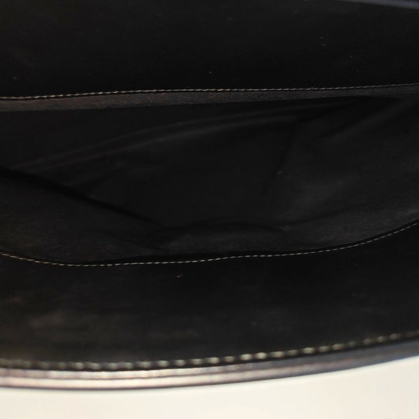 Calfskin Top Handle Bag Black