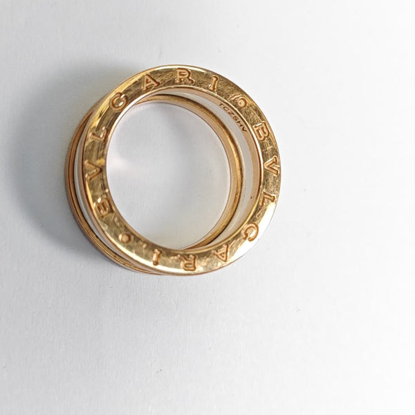 B.ZERO1 18k Rose Gold Ring EU 53