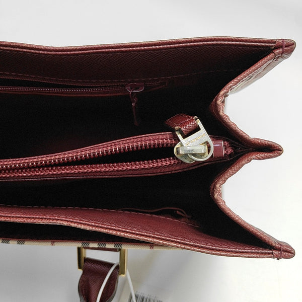 House Check Canvas Tote Canvas Beige