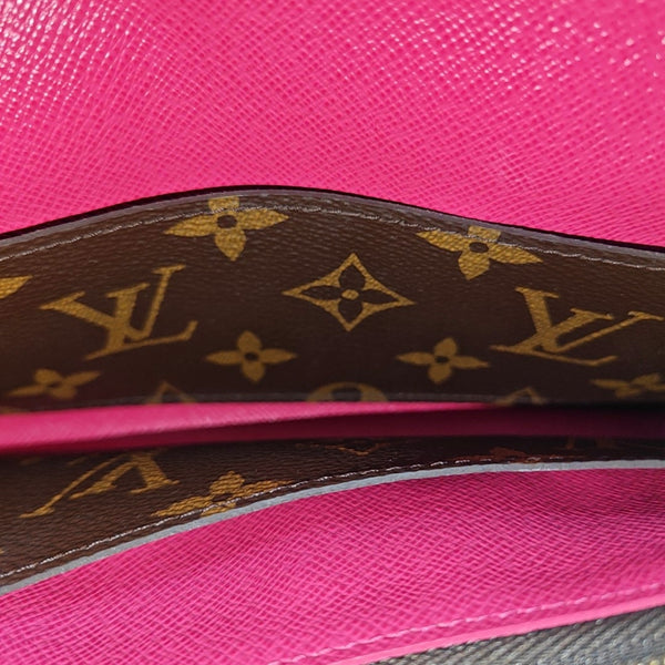 EMILIE Monogram Coated Canvas Brown Wallet