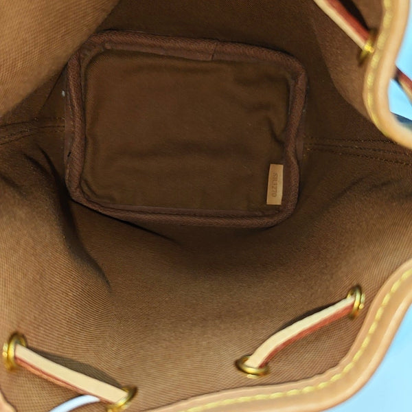 NÉONOÉ Nano Monogram Coated Canvas Brown
